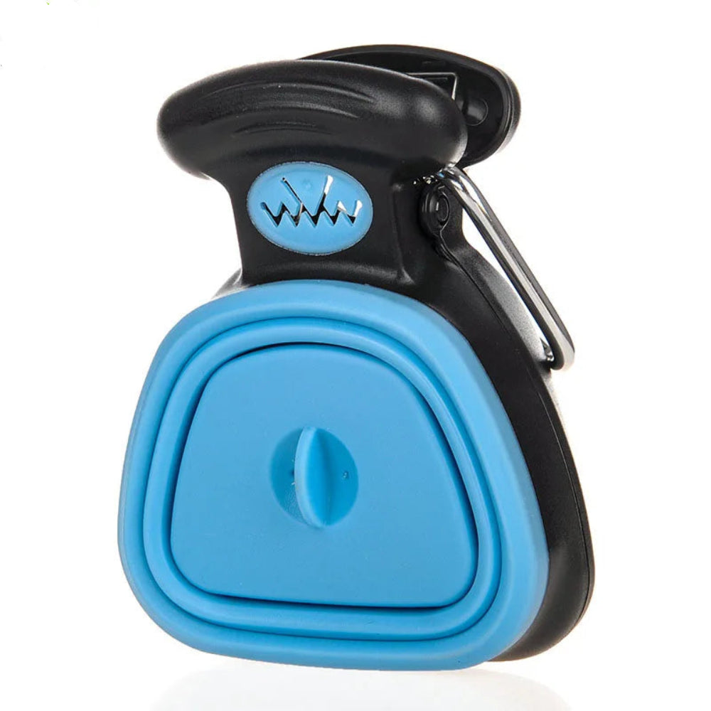 Portable Foldable Dog Pooper Scooper with 1 Roll Waste Bags