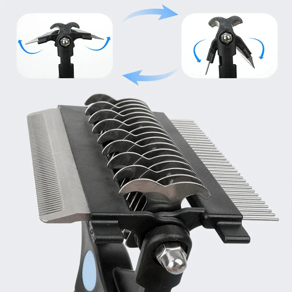 FurNest™ 3-in-1 Pet Grooming & Deshedding Brush