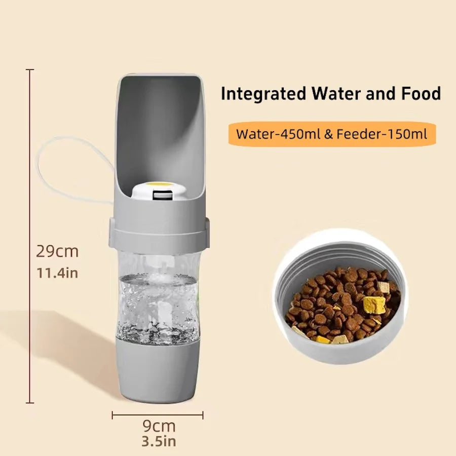 FurNest™ Travel Water Bottle for Dogs & Cats – 500ml