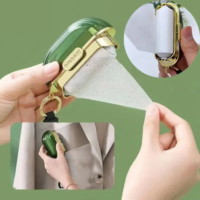 Portable Reusable Lint Roller for Pet Hair Removal