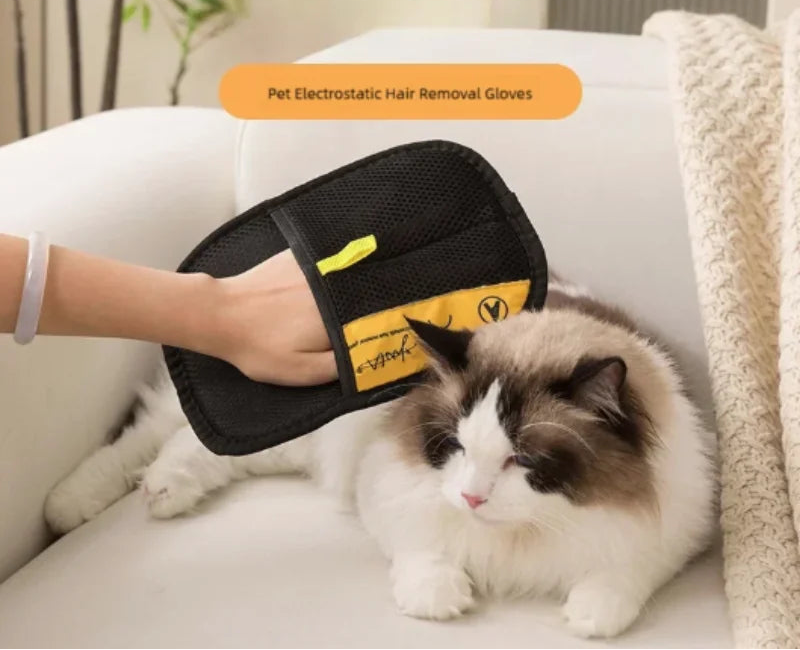 Reusable Pet Grooming Glove for Cats & Dogs