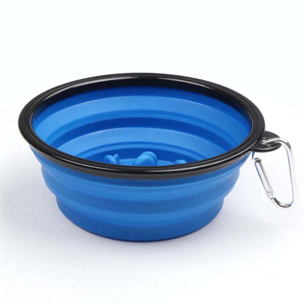Portable Slow Feeder Dog Bowl for Travel & Daily Feeding