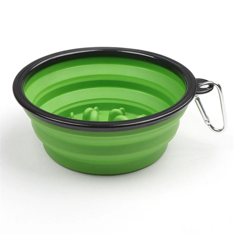 Portable Slow Feeder Dog Bowl for Travel & Daily Feeding
