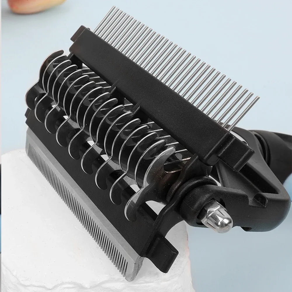 FurNest™ 3-in-1 Pet Grooming & Deshedding Brush