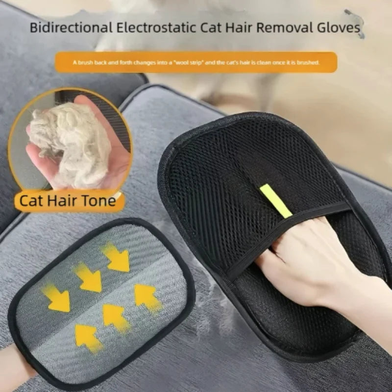 Reusable Pet Grooming Glove for Cats & Dogs