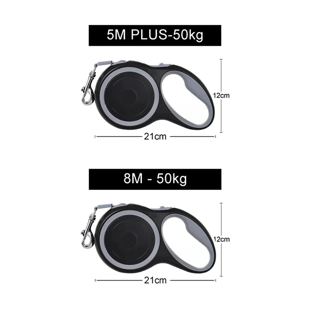 Premium Retractable Dog Leash for Medium & Large Dogs – 5M / 8M