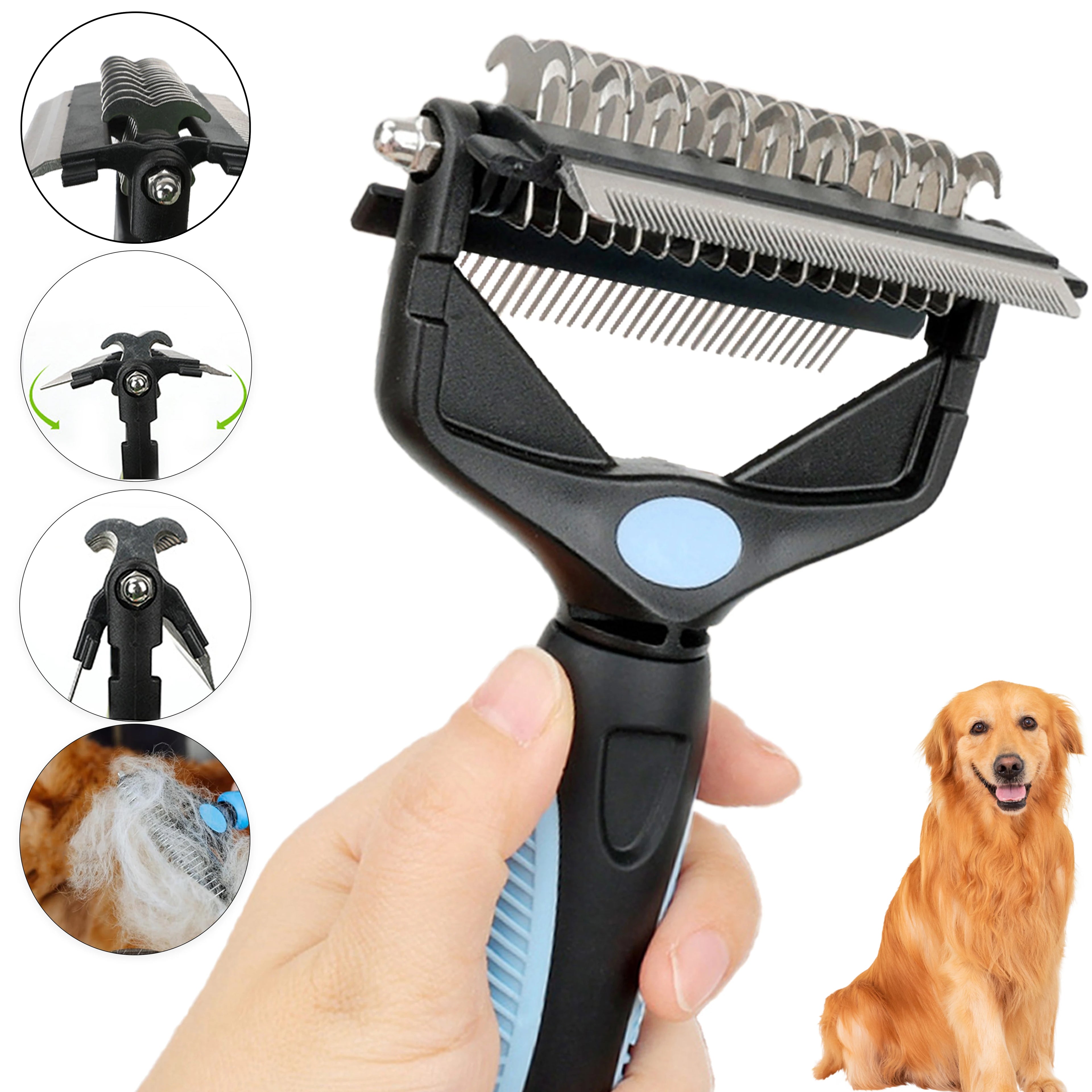FurNest™ 3-in-1 Pet Grooming & Deshedding Brush